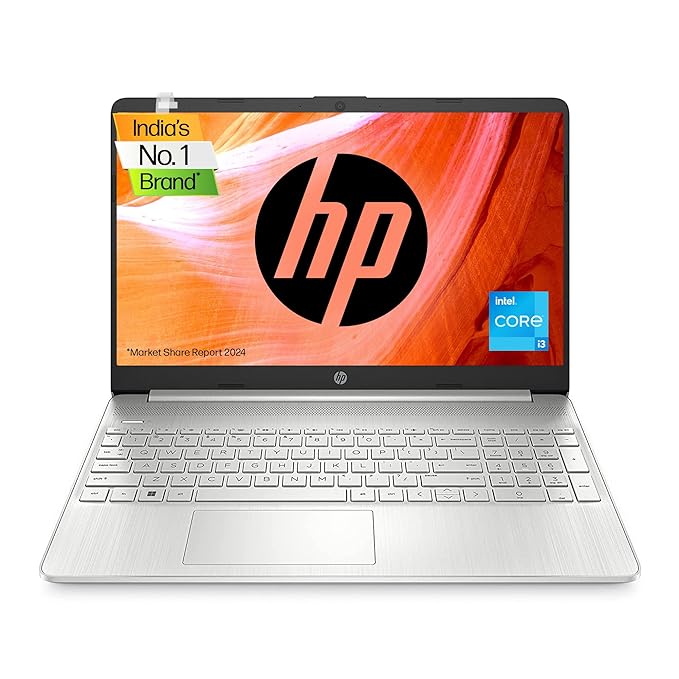 HP Laptop 15s, 12th Gen Intel Core i3, 15.6-inch (39.6 cm), 8GB DDR4, 512GB SSD, Thin & Light, Dual Speakers (Win 11, MSO 2021, Silver, 1.69 kg), FQ5327TU
