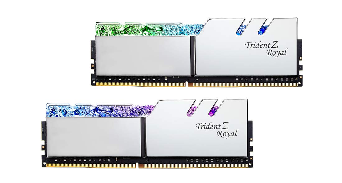 G.SKILL Trident Z Royal 16GB (2 * 8GB) DDR4 3600MHz CL16-19-19-39 1.35V Desktop Memory RAM - F4-3600C16D-16GTRSC