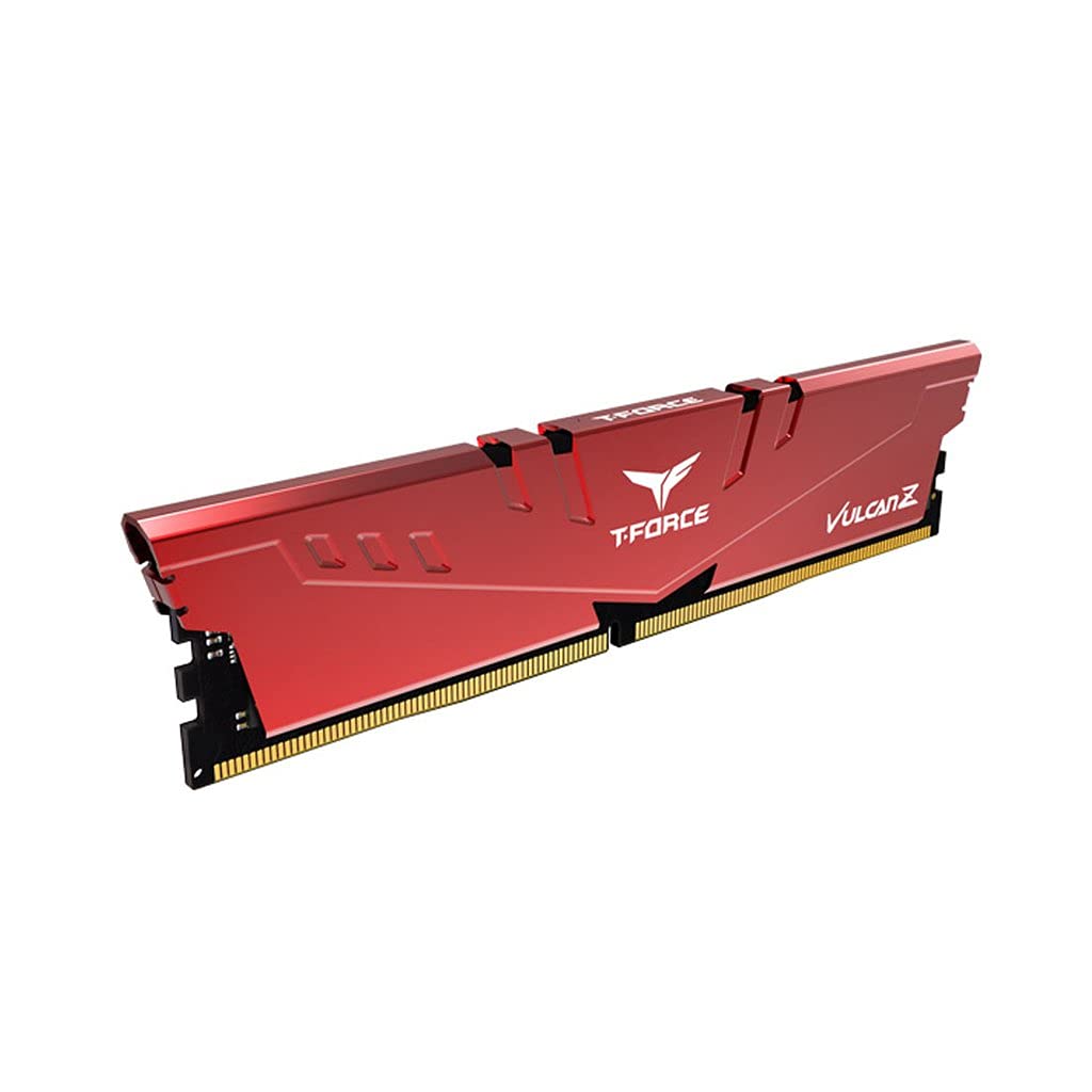 eamGroup T-Force Vulcan Z 8GB DDR4 RAM Upto 3200MHz Gaming Desktop Memory with XMP 2.0 and Enhanced Heat Dissipation - TLZRD48G3200HC16F01