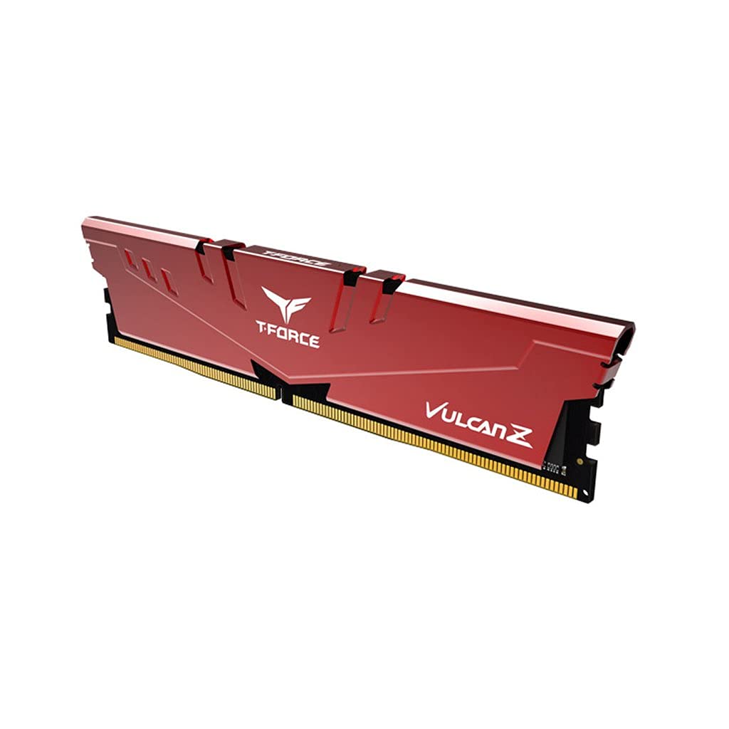 eamGroup T-Force Vulcan Z 8GB DDR4 RAM Upto 3200MHz Gaming Desktop Memory with XMP 2.0 and Enhanced Heat Dissipation - TLZRD48G3200HC16F01