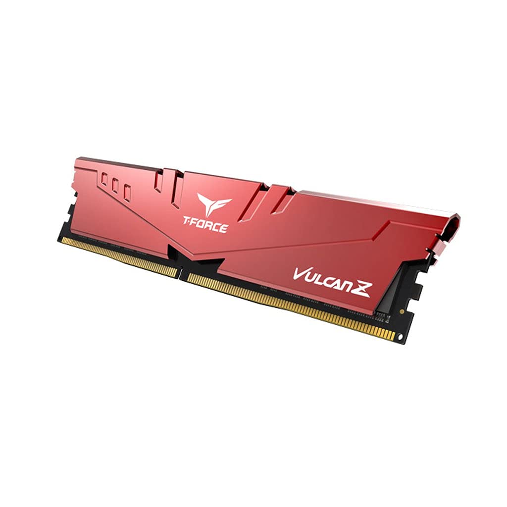 eamGroup T-Force Vulcan Z 8GB DDR4 RAM Upto 3200MHz Gaming Desktop Memory with XMP 2.0 and Enhanced Heat Dissipation - TLZRD48G3200HC16F01