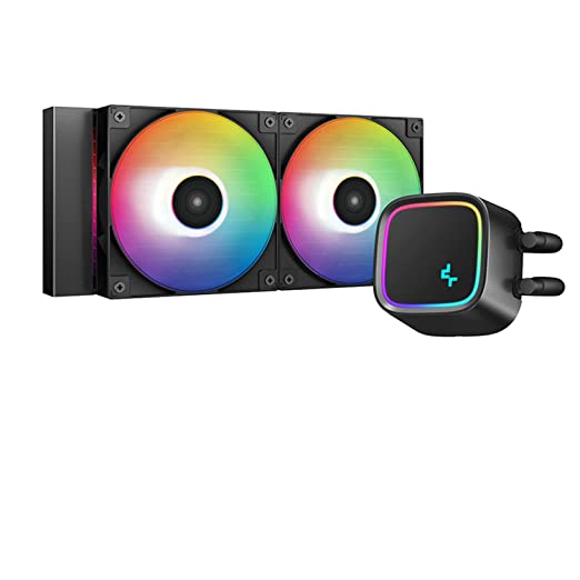 Deepcool LE500 240mm LED Liquid CPU Cooler/AIO | Support Intel LGA1700/1200/1151/1150/1155 & AMD AM5/AM4 - R-LE500-BKLNMC-G-1