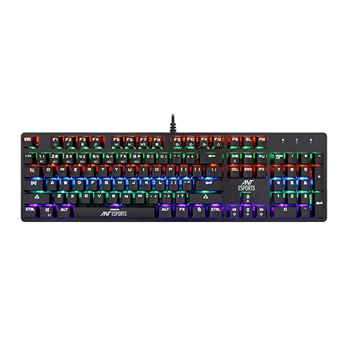 Ant Esports MK3200 Wired Mechanical RGB Gaming Keyboard with Outemu Blue Switches