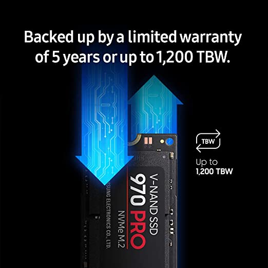 Samsung 970 PRO NVMe M.2 1TB Internal Solid State Drive (SSD) (MZ-V7P1T0BW)