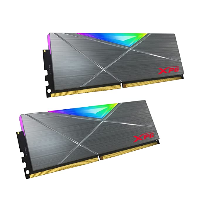XPG ADATA SPECTRIX D50 DDR4 RGB 16GB (1x16GB) 3200MHz CL16 Desktop Memory RAM - AX4U3000716G16A-ST50