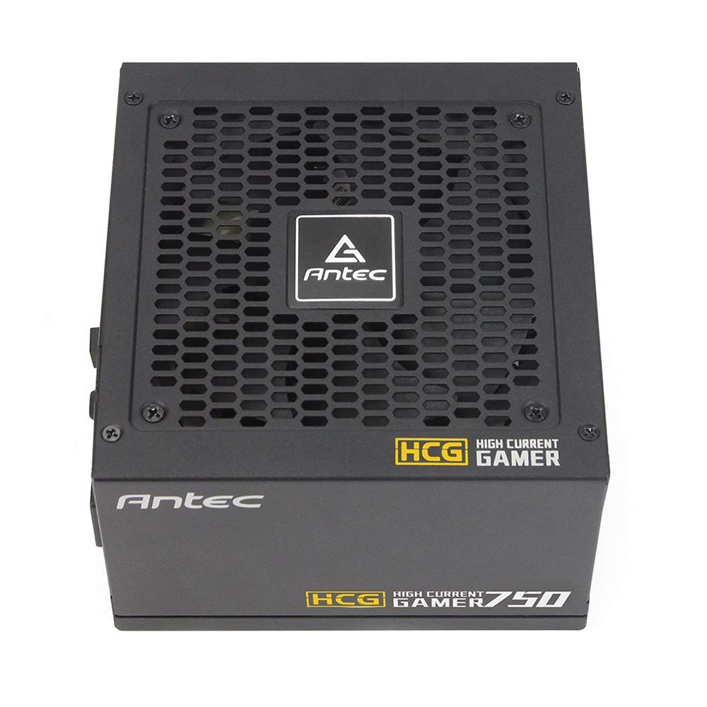 Antec HCG Gaming Series HCG750 Gold 750W Power Supply 750 Watts 80 Plus Gold PSU with Full Modular, 120mm FDB Fan, Japanese Capacitors, ATX12V 2.4, 10 Years Support