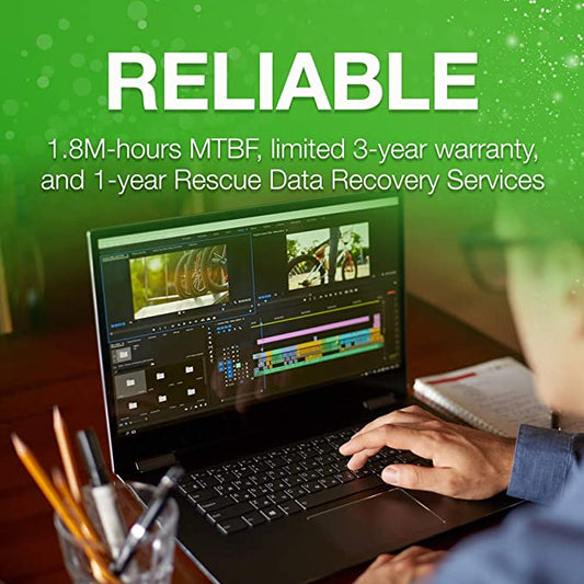 Seagate Barracuda Q5 SSD 500GB/2TB up to 2400 MB/s - Internal M.2 NVMe PCIe Gen3 ×4, 3D QLC for Desktop or Laptop, 1-Year Rescue Services (ZP500CV3A001)