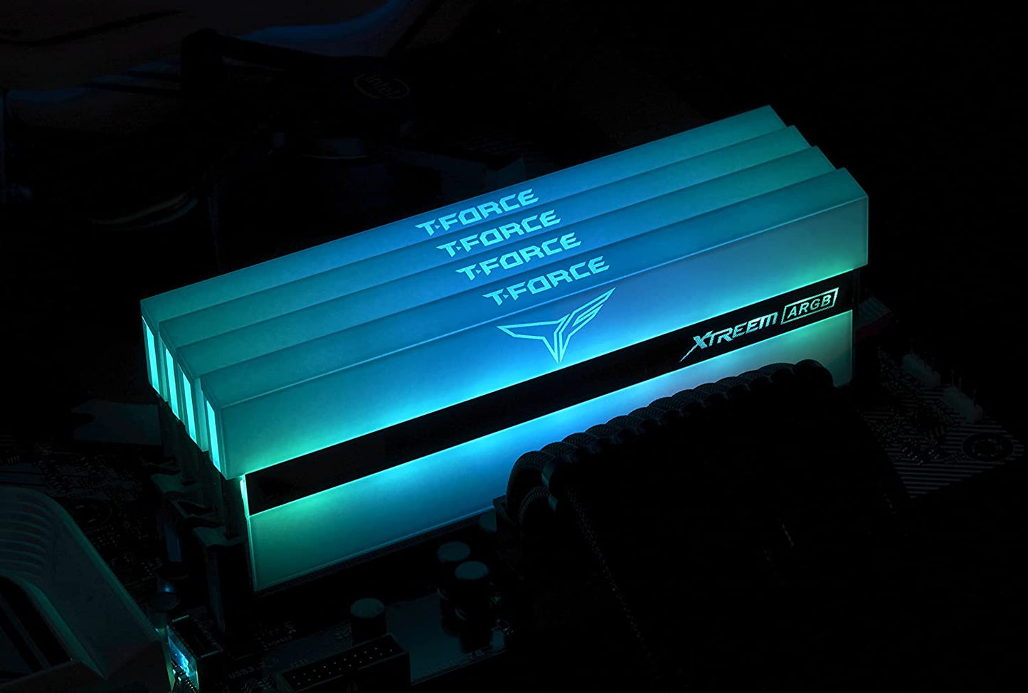 TEAMGROUP T-Force Xtreem ARGB 3600MHz CL14 16GB (2x8GB) PC4-28800 Dual Channel DDR4 DRAM Desktop Gaming Memory Ram (White) - TF13D416G3600HC14CDC01