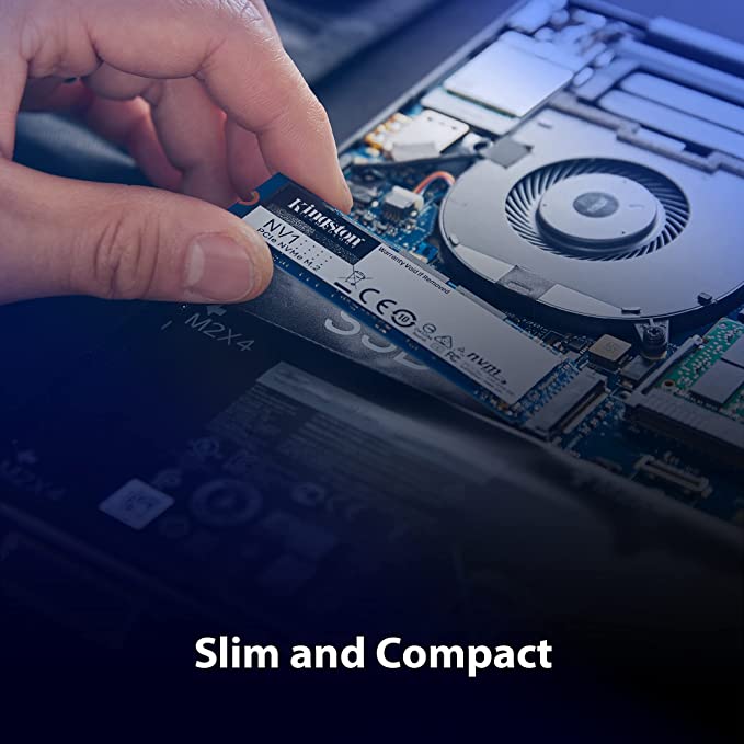 Kingston NV1-E 500GB/1TB/2TB M.2 2280 NVMe PCIe Internal Solid State Drive (SSD) Up to 2100 MB/s SNVSE/1000G