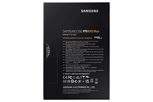 Samsung 970 EVO Plus 250GB/500GB/1TB PCIe NVMe M.2 (2280) Internal Solid State Drive (SSD) (MZ-V7S500)