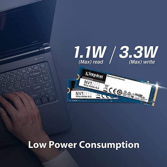 Kingston NV1-E 500GB/1TB/2TB M.2 2280 NVMe PCIe Internal Solid State Drive (SSD) Up to 2100 MB/s SNVSE/1000G