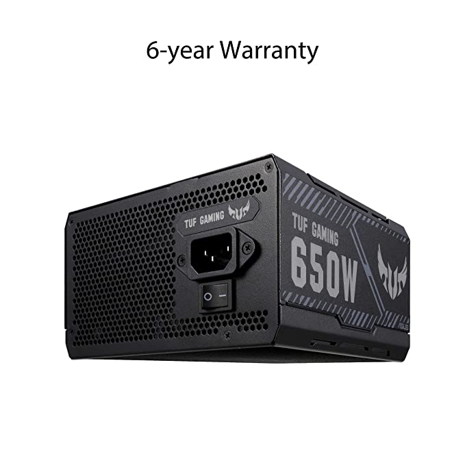 ASUS TUF Gaming 650W Bronze PSU, Power Supply(Axial-tech Fan Design, Dual Ball Fan Bearings, 0dB Technology, 80 Plus Bronze Certification, 80cm 8-pin CPU Connector, 6-Year Warranty) (90YE00D1-B0NA00)