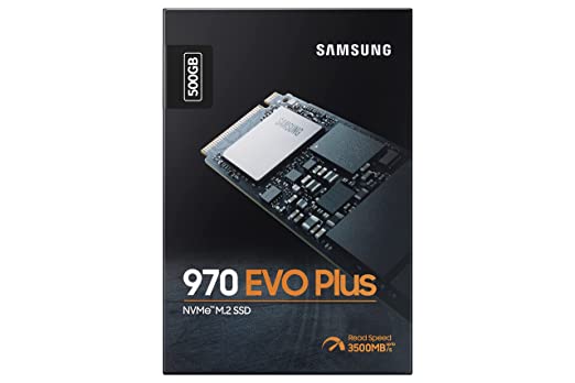 Samsung 970 EVO Plus 250GB/500GB/1TB PCIe NVMe M.2 (2280) Internal Solid State Drive (SSD) (MZ-V7S500)