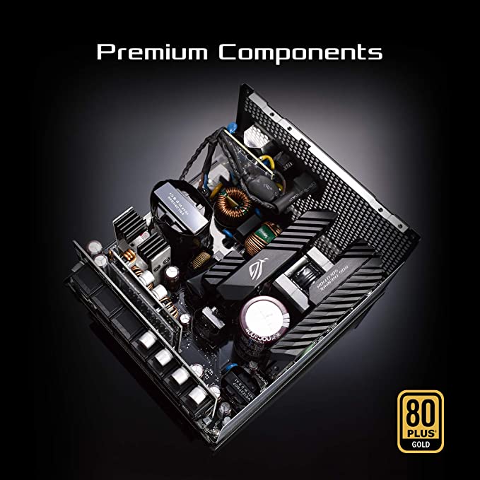ASUS ROG Strix 750 Fully Modular 80 Plus Gold 750W ATX Power Supply with 0dB Axial Tech Fan and 10 Year Warranty (ROG-STRIX-750G)