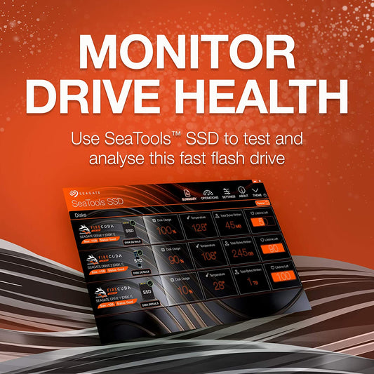 Seagate Firecuda 520 SSD 500GB/1TB/2TB up to 5000 MB/s - Performance Internal M.2 NVMe PCIe Gen4 X4 for Gaming Desktop Laptop (ZP1000GM3A002)