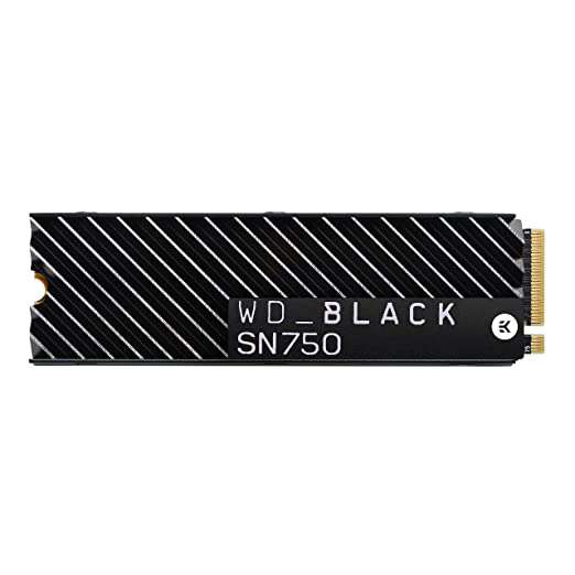 Western Digital SN750 NVMe 500GB Solid State Drive with Heatsink (Black)