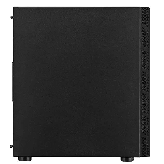 Cooler Master MasterBox MB600L V2 with Steel Side Panel, Brushed Front Panel, Hexagon Gleam, Mesh Intakes, Breathable PSU Shroud, Support Upto ATX Motherboard, Black, Mid Tower (MB600L2-KNNN-S00)