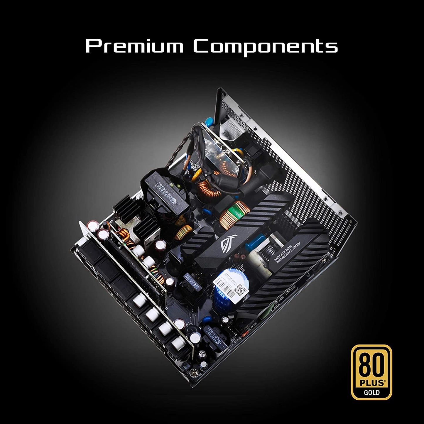 ASUS ROG Strix 550W Gold PSU, Power Supply (ROG heatsinks, Axial-tech Fan Design, Dual-Ball Fan Bearings, 0dB Technology, 80 Plus Gold Certification, Fully Modular Cables, 10-Year Warranty)