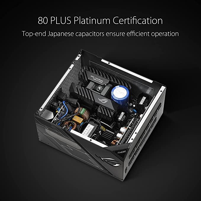 ASUS ROG Thor 850 Certified 850W Fully-Modular RGB Power Supply with LiveDash OLED Panel (ROG-THOR-850P)