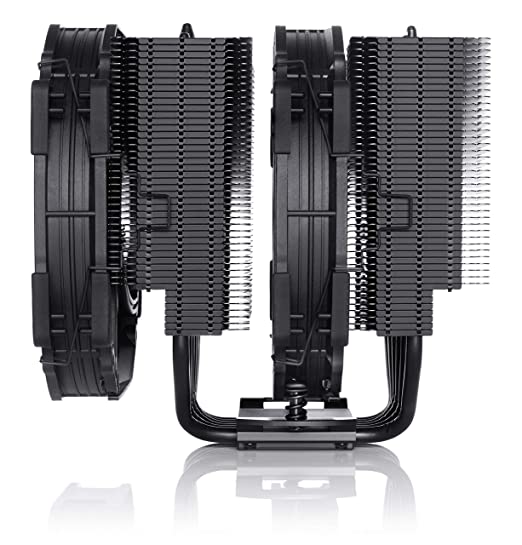 Noctua NH-D15 Chromax Black Dual 140 mm Fan CPU Air Cooler Intel LGA2066, LGA2011-0 & LGA2011-3, 1200, 1156, 1155, 1151, 1150 & AMD AM2, AM2+, AM3, AM3+, FM1, FM2, FM2+ (Backplate Required), AM4
