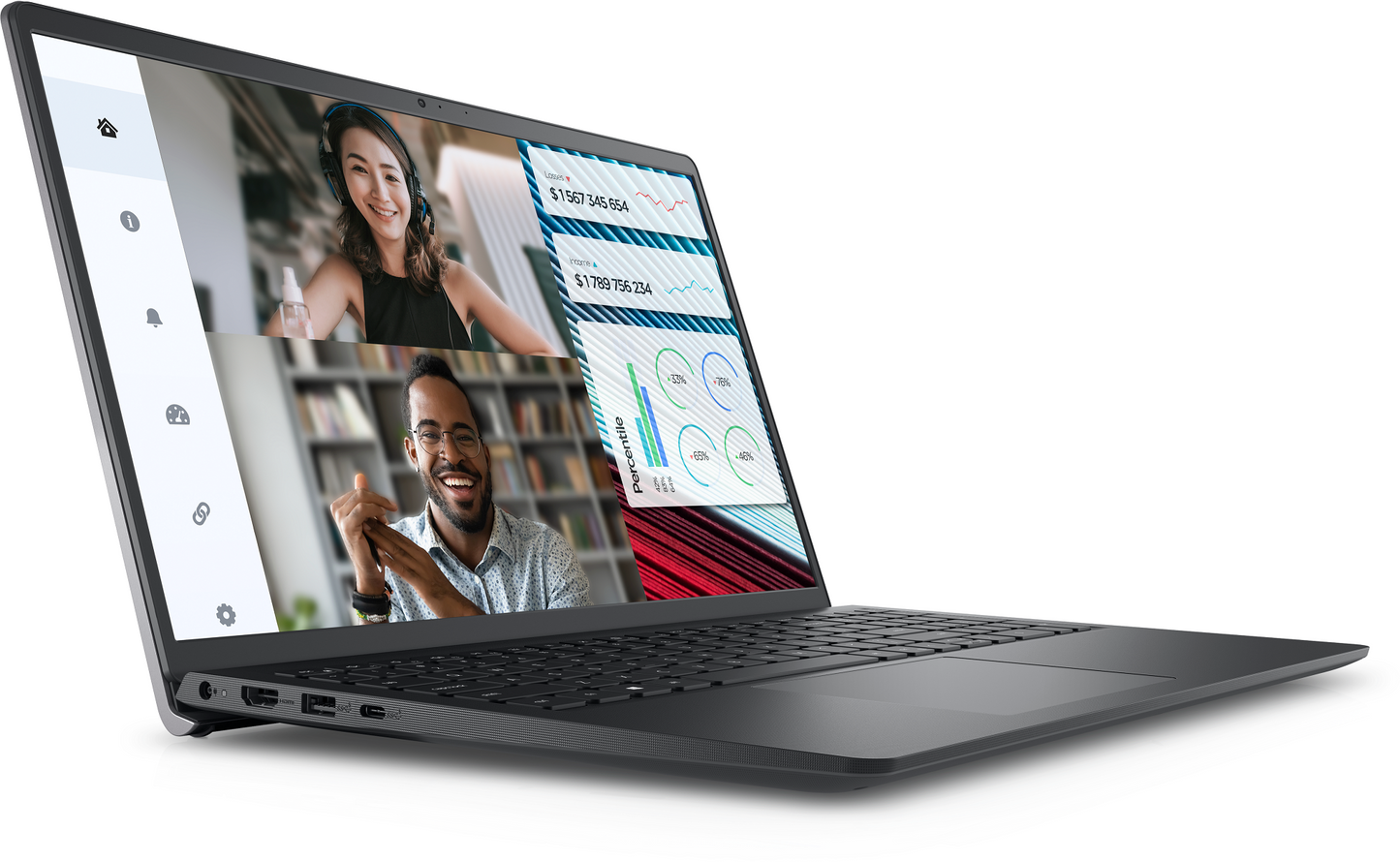 DELL INSPIRON 3520 i5 12th GEN 1235U / 8GBDDR4 / 512 SSD / 15.6"FHD 120HZ / W11 HOME+H&S MSO 21 / NO-DVD / BLACK / BACKPACK / 1YR