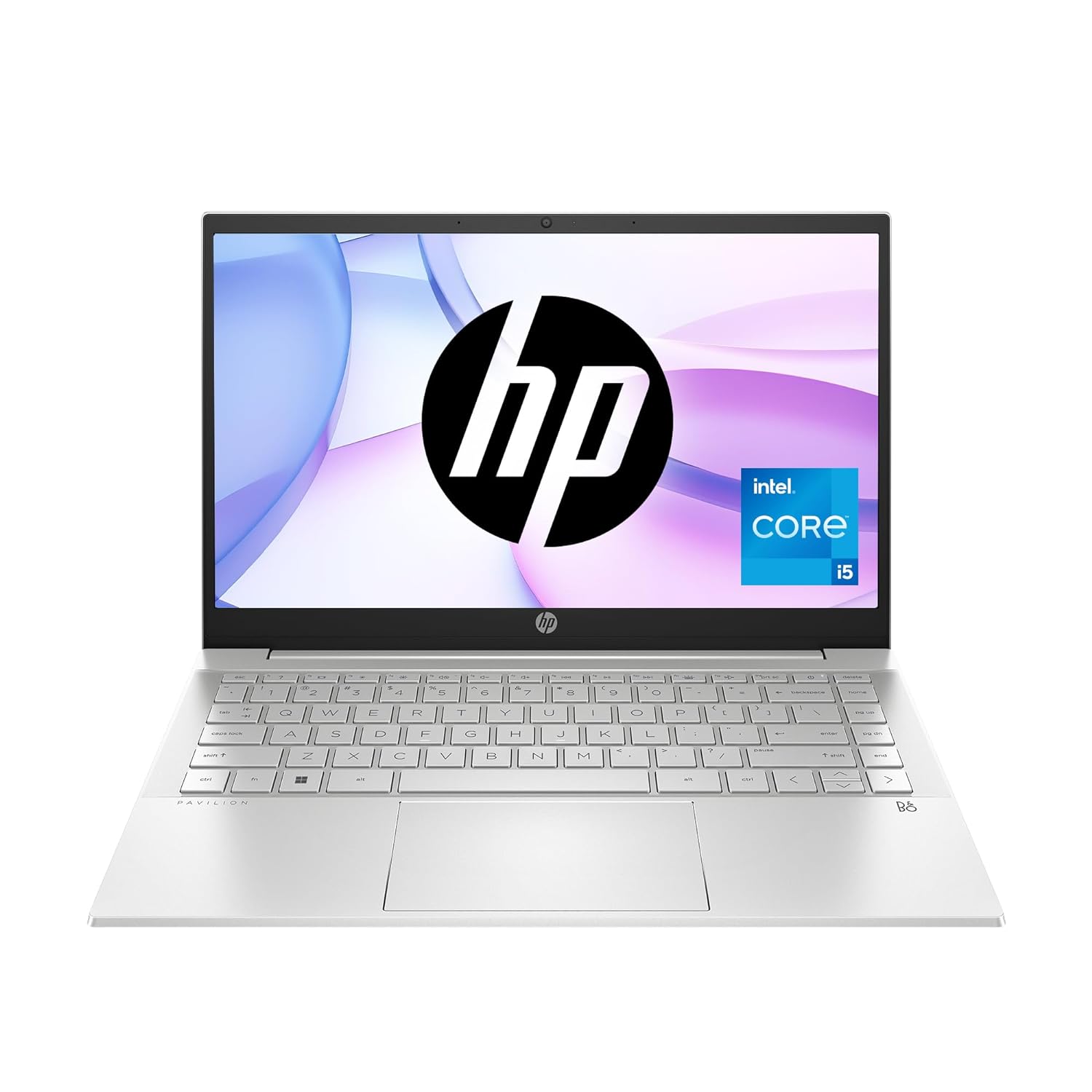 HP Pavilion 14, 12th Gen Intel Core i5-1235U,14-inch (35.6 cm),FHD,Touchscreen,16GB DDR4, 512GB SSD, Intel Iris Xᵉ Graphics, FPR, Backlit KB, Audio by B&O (Win 11, MSO 2021, Silver, 1.41 kg),dv2041TU