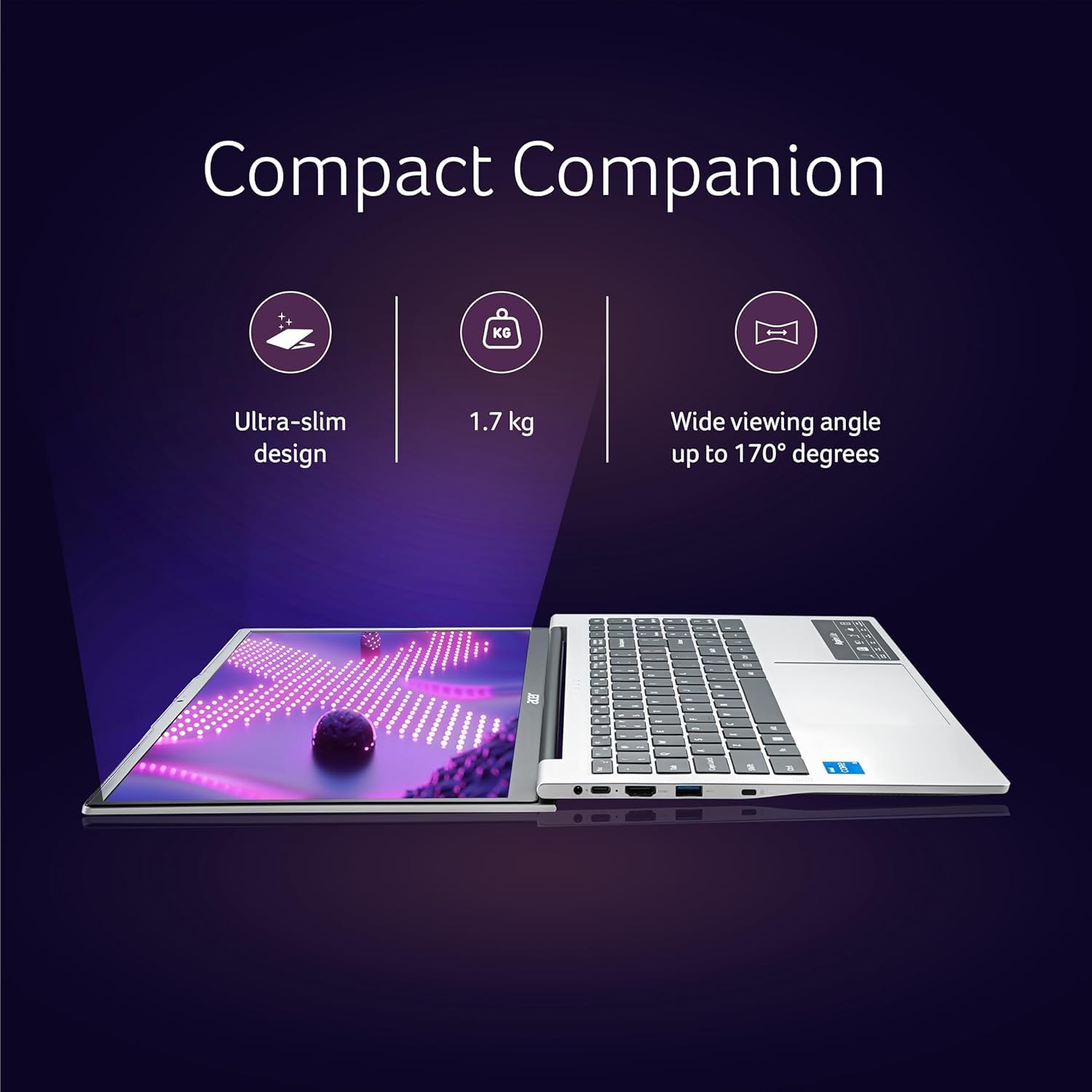 Acer Aspire 3 Intel Core i5-1334U Processor, 8GB RAM/512GB SSD, 39.62 cm(15.6") FHD LED-Backlit IPS Display, Win11Home, Pure Silver, 1.7Kg, A325-53, Thin & Light Laptop