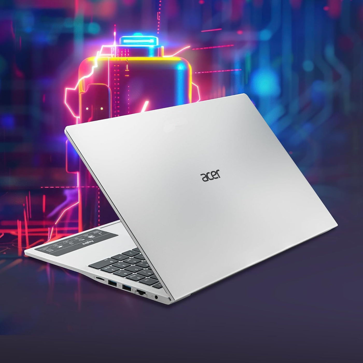 Acer Aspire 3 Intel Core i5-1334U Processor, 8GB RAM/512GB SSD, 39.62 cm(15.6") FHD LED-Backlit IPS Display, Win11Home, Pure Silver, 1.7Kg, A325-53, Thin & Light Laptop