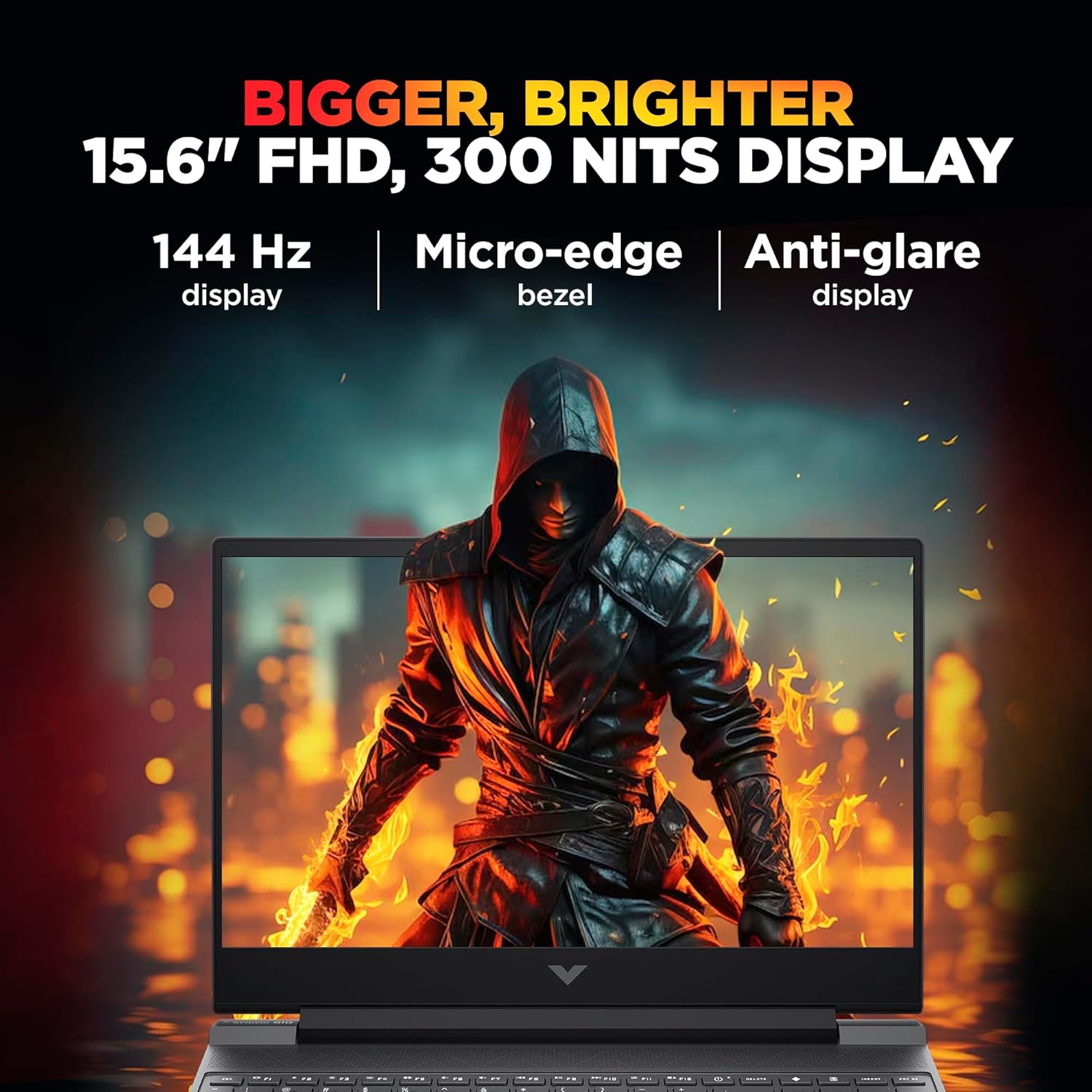 HP Smartchoice Victus, 13th Gen i7-13620H, 6GB RTX 4050, 16GB DDR4(Upgradeable) 512GB SSD, 144Hz, 300nits, 15.6''/39.6cm, Win11, Office24, Mica Silver, 2.3kg, fa2100tx, Xbox Gamepass* Gaming Laptop