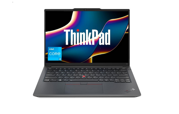 Lenovo ThinkPad E14 Intel Core i3 13th Gen 14" WUXGA IPS 300 Nits Thin and Light Laptop (8GB RAM/512GB SSD/Windows 11 Home/FPR/Black/1Y Onsite/1.41 kg), 21JKS13L00