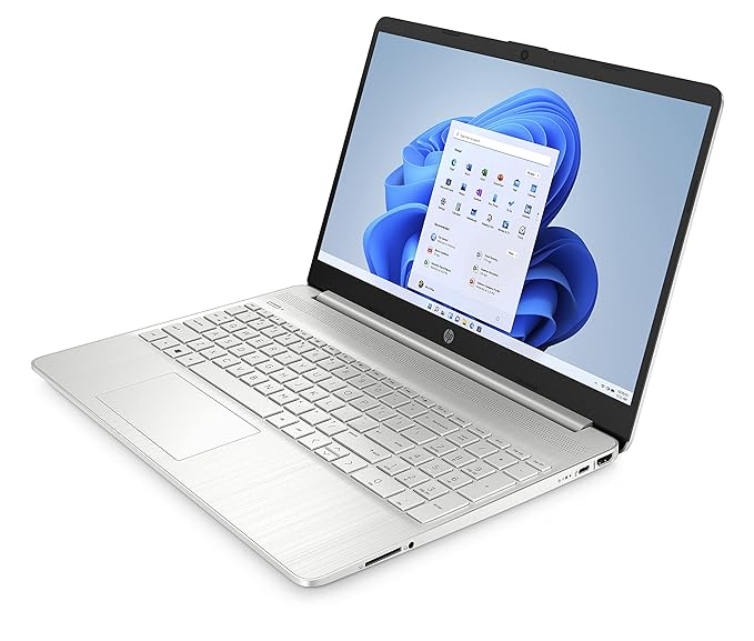 HP Laptop 15 12th Gen Intel Core i3 1215U, 15.6-inch(39.6 cm) FHD, Anti-Glare Laptop (8GB /512GB/Intel UHD Graphics/Backlit KB/Win 11/Dual Speakers/1.69kg/Natural Silver, 15s-fq5186TU