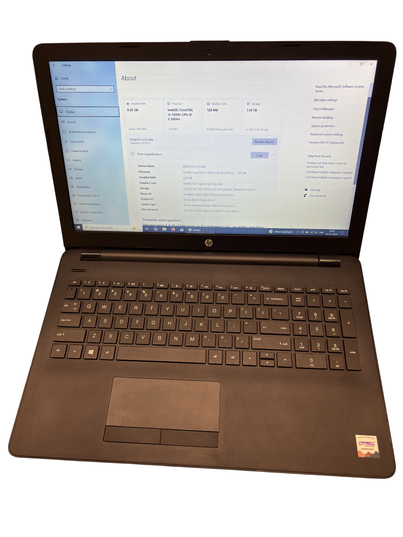 HP CND8164S5J 15-bs661TU (S-258)