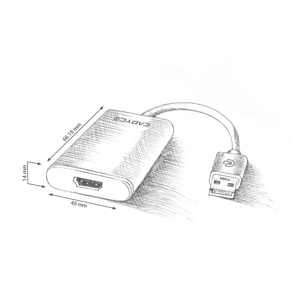 USB 3.0 to HDMI Adapter with Audio (CA-U3HDMI)