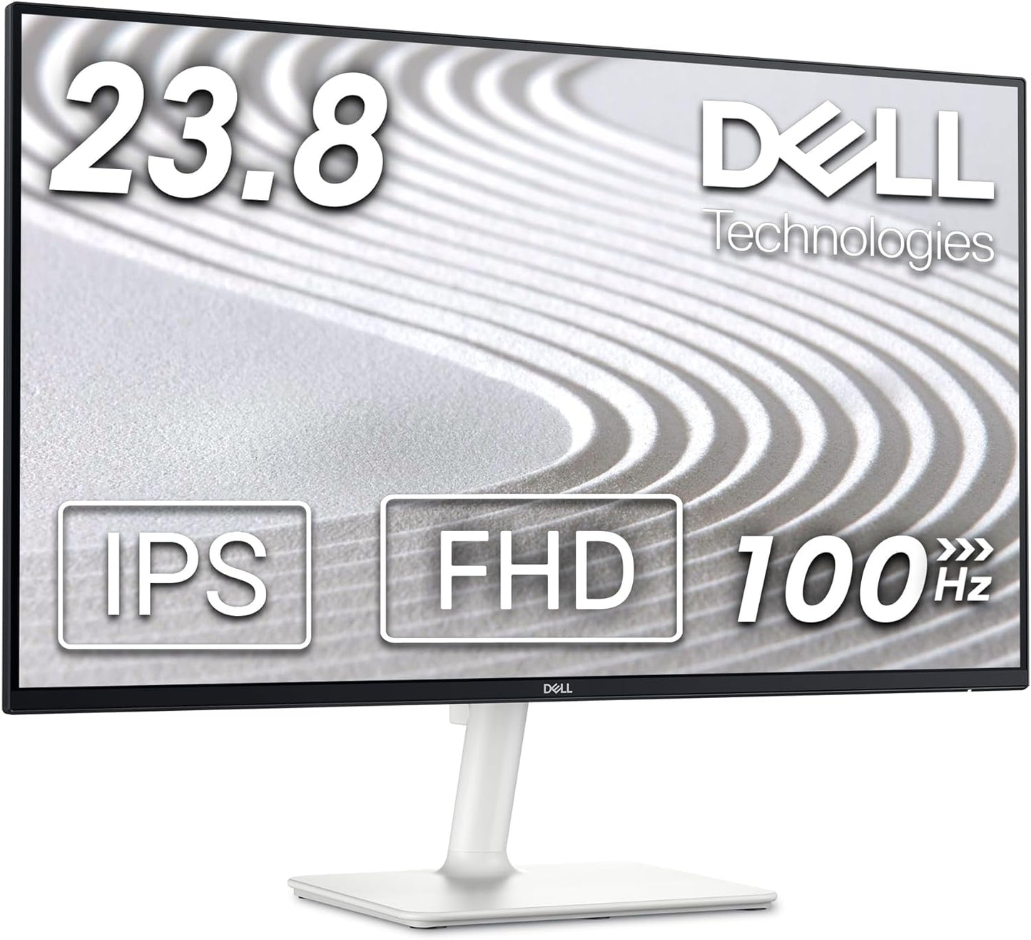 Dell S2425H Monitor - 23.8-inch Full HD (1920x1080) 8Ms 100Hz Display, Integrated 2 x 5W Speakers, 2 x HDMI, 16.7 Million Colors, Tilt Adjustability - Silver