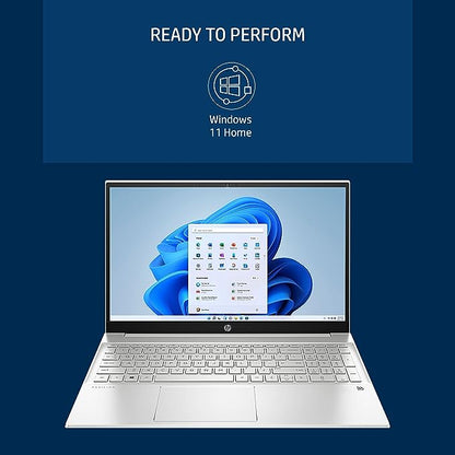 HP Pavilion 15 12Th Gen Intel Core I5 8Gb Sdram/512Gb Ssd 15.6 Inches Fhd,IPS,Micro-Edge Display/Intel Iris Xe Graphics/B&O/Windows 11 Home/Ms Office 2021/Fast Charge/1.75Kg, 15-Eg2009Tu, Silver