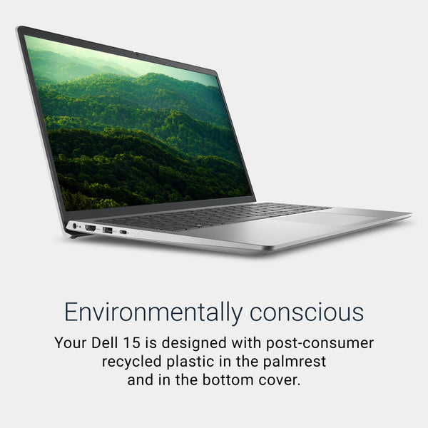 DELL Inspiron 15 DC15250 (Core i3 14th Gen) Intel Core 3 100U - (8 GB/512 GB SSD/Windows 11 Home) DC15250 Thin and Light Laptop (15 Inch, Platinum Silver, 1.63 Kg, With MS Office)