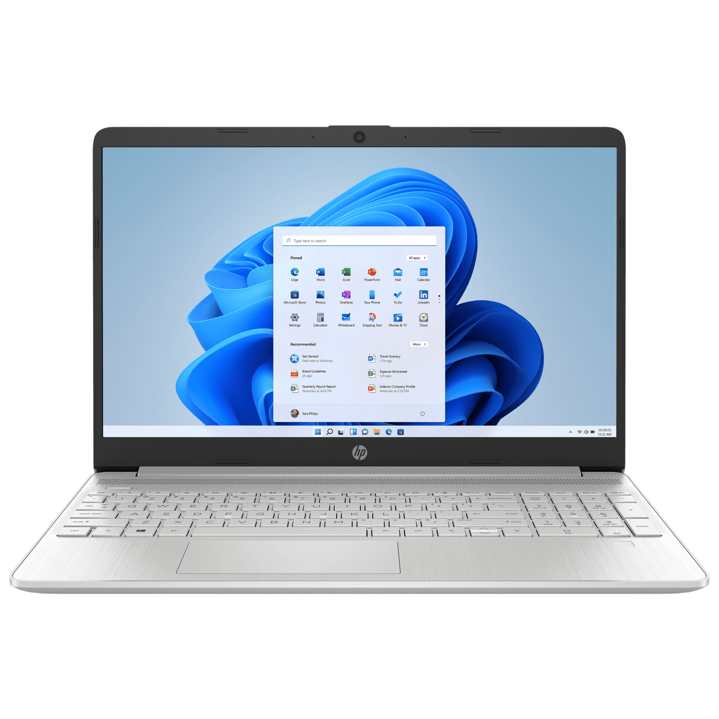 HP 15s-eq2143AU Ryzen 3 Windows 11 Laptop (8GB RAM, 512GB SSD, AMD Radeon Graphics, MS Office, 39.6cm, 50M62PA#ACJ, Natural Silver)