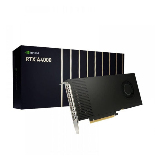 NVIDIA RTX A4000 with 16GB of GDDR6 Memory (ECC) 6144 CUDA Cores DirectX 12 3 Years Warranty PCIE 4.0 AAA Game Titles Gaming 4K Editing Mining