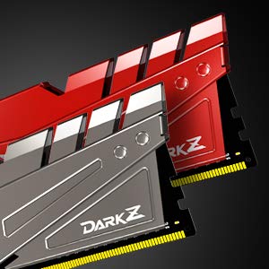 TEAMGROUP T-Force Dark Z DDR4 16GB Kit (2 x 8GB) 3600MHz (PC4-28800) CL 18 288-Pin SDRAM Desktop Gaming Memory Module Ram - Gray - TDZGD416G3600HC18JDC01