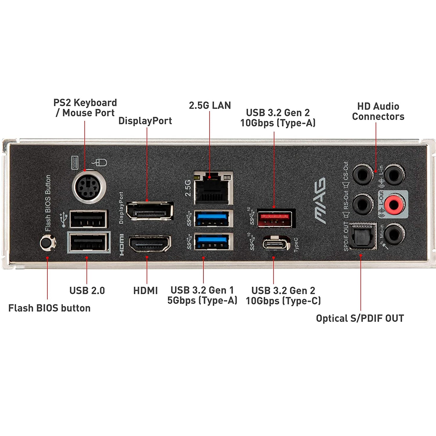 MSI MAG B560 Torpedo (ATX, 11th/10th Gen Intel Core, LGA 1200 Socket, DDR4, PCIe 4, CFX, M.2 Slots, USB 3.2, 2.5G LAN, DP/HDMI)
