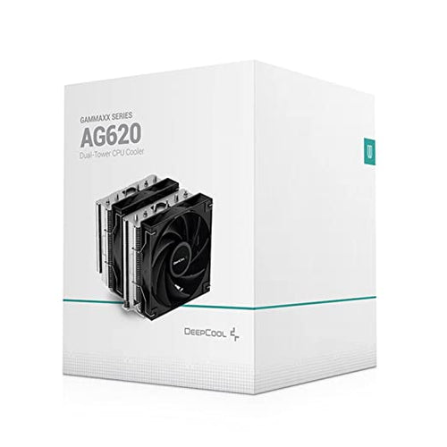 Deepcool AG620 Dual-Tower 120mm CPU Air Cooler/CPU Fan | Support Intel- LGA2066/2011-v3/2011/1700/1200/1151/1150/1155 & AMD- AM5/AM4 - R-AG620-BKNNMN-G-1