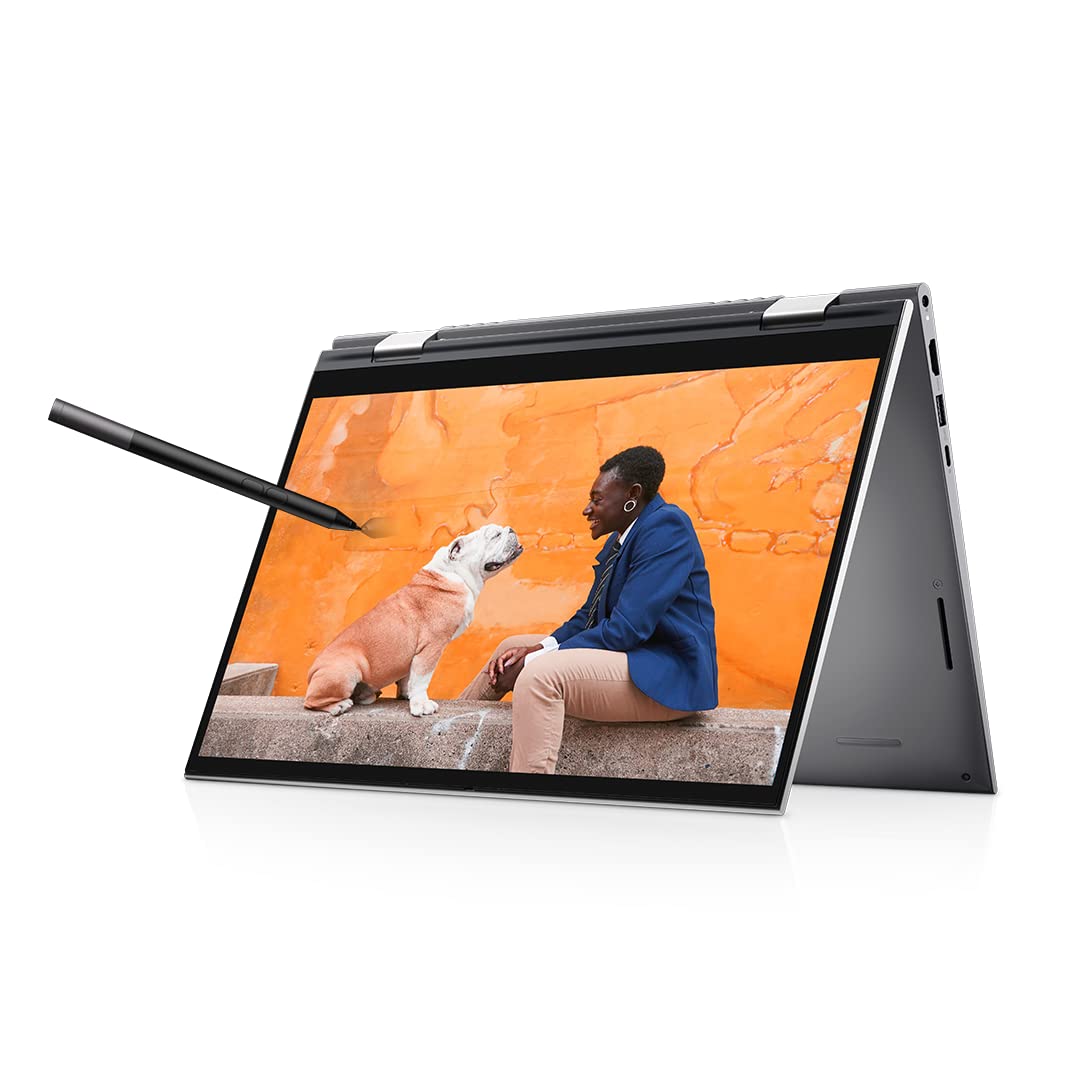 Dell 14 (2021) Intel I5-1155G7 2In1 Touch Screen Laptop, 8Gb, 512Gb Ssd, Windows 11 + Mso'21, 14 Inches Fhd, Platinum Silver Color, Fpr + Backlit Kb & Active Pen (Inspiron 5410, D560668Win9S)