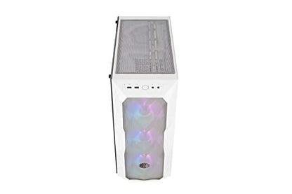 Cooler Master Tempered Glass TD500 Case with Tessellated Mesh - White, with ARGB Controller (MCB-D500D-WGNN-S01)