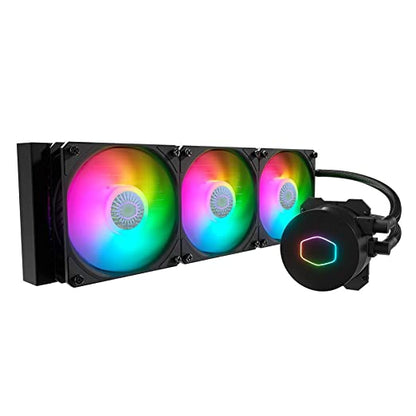 Cooler Master MasterLiquid ML360L ARGB V2, Close-Loop AIO CPU Liquid Cooler, 3rd Gen Dual Chamber Pump, Triple SickleFlow 120mm for AMD Ryzen/Intel LGA 1200/1151/1700 (MLW-D36M-A18PA-R2)