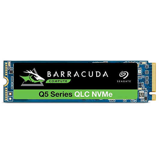 Seagate Barracuda Q5 SSD 500GB/2TB up to 2400 MB/s - Internal M.2 NVMe PCIe Gen3 ×4, 3D QLC for Desktop or Laptop, 1-Year Rescue Services (ZP500CV3A001)
