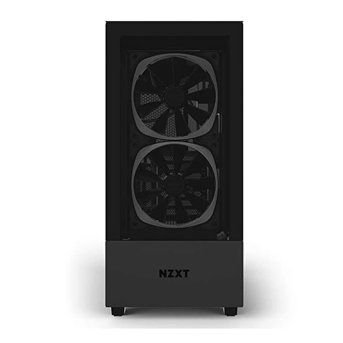 Nzxt H510 Elite Mid-Tower ATX Tempered Glass Computer Cabinet/Gaming Case Black USB Type-C Port Vertical GPU Mount with 3x140mm and 1x120mm Fan