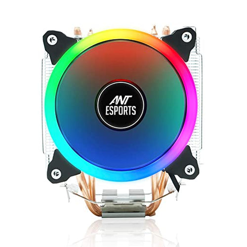 Ant Esports ICE-C612 with RGB CPU Cooler/Fan Support Intel LGA775, LGA1200, LGA1150, LGA1151, LGA1155, LGA1156, LGA2066, LGA2011-v3, LGA2011, LGA1366 and AMD FM1, FM2, FM2+, AM2, AM2+, AM3, AM3+, AM4