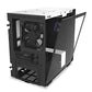 Nzxt H210 Tempered Glass Mini-ITX Computer Cabinet/Gaming Case, Front USB Type-C Port with 2x120mm Fans - White, Black