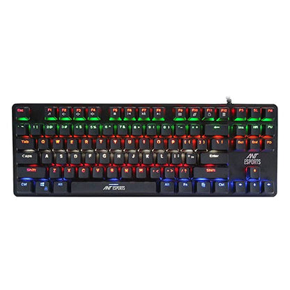 Ant Esports MK1000 Multicolour LED Backlit Wired TKL Mechanical Gaming Keyboard with Blue Switches
