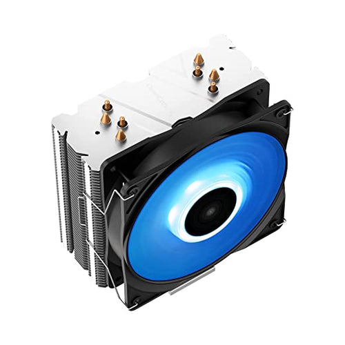 DEEPCOOL GAMMAXX 400 V2 Blue LED air CPU Cooler for Intel LGA1700/1200/1151/1150/1155 and AMD AM4 - DP-MCH4-GMX400V2-BL